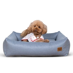 Лежак для собак Noble Pet Albert 70 х 50 x 22 см Peacock Blue (AL2146)