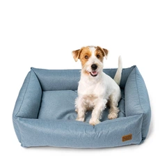 Лежак для собак Noble Pet Albert 70 х 50 x 22 см Peacock Blue (AL2146)