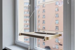 PetJoy Лежаки Pet Joy Гамак white+beige на вікно для кота 1 шт (wwhite1beige)