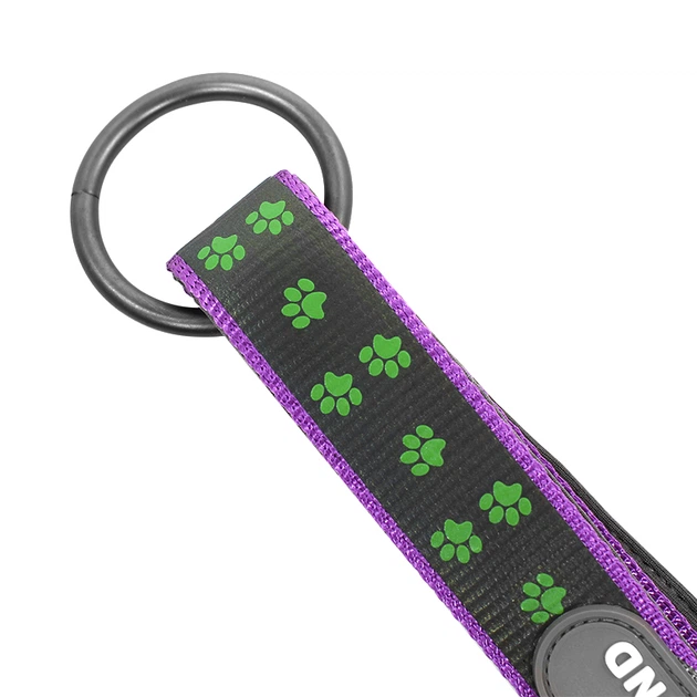Без бренда Світловідбиваючий нашийник для собак TUFF HOUND 1537 Purple XS з утяжкой
