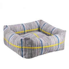 Лежанка для Собак та Котів BronzeDog Comfort Квадратна Сіра 40 х 40 см (1412111)