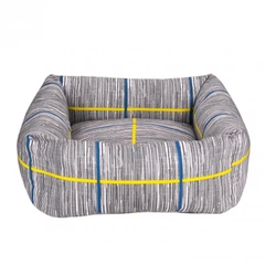 Лежанка для Собак та Котів BronzeDog Comfort Квадратна Сіра 40 х 40 см (1412111)