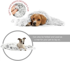 Лежанка для собак Outward Hound Best Friends Donut Shag Blanket Shag, сірий, 101 х 76 см