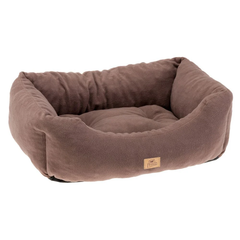 Лежанка для собак та кішок Ferplast Coccolo Microfleece 60 66х50х20 см Коричневий (83316021)
