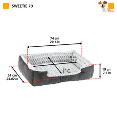 Лежанка для собак та кішок Ferplast Sweetie 70 74х61х19 см (81064699)