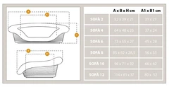 Лежак для собак та котів Ferplast Sоfа' 8 85х62х28.5 см Сірий (70228099)