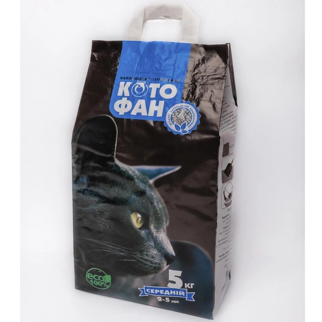 Без бренда Бентонітовий наповнювач для котячого туалету КотоФан, середній, 5 кг