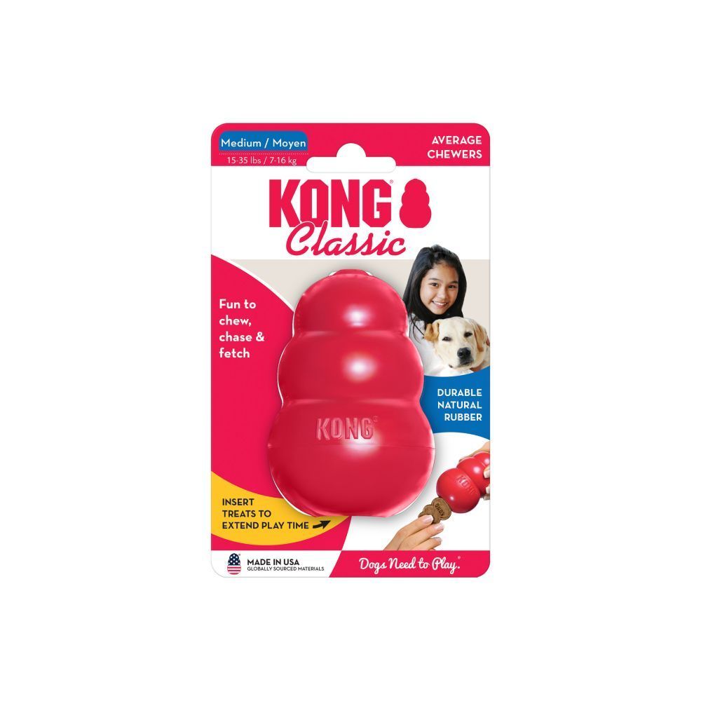 Kong Classic іграшка для собак M 8,9 см - червоний