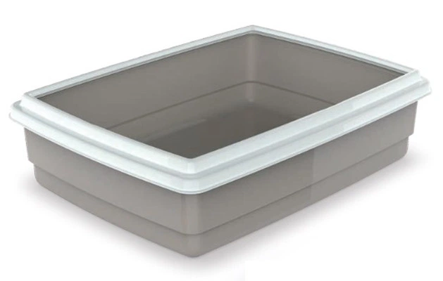 Туалет для котів GeorPlast Jumbo 54х40х14 см сірий