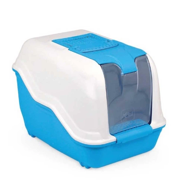 Mps Туалет-бокс для котів NETTA MAXI BLUE 62091, з фільтром, великий, 66х49х50 см