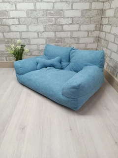 Animals joy Безкаркасний диван для собак, лежак для тварин, котів, пуф Animals_joy М 60*40 см (014)