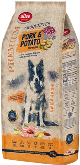 Сухий Преміальний корм для собак Alice Professional Premium Croquettes Pork & Potato свинина та картопля 17 кг (5997328300859)