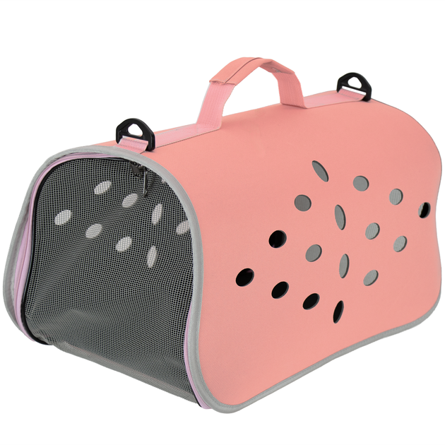 Сумка для перенесення котів та собак CosmoPet 48x26x25 см Рожевий JDT-0848316