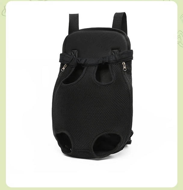 Відкрита переноска - кенгуру для дрібних собак Pet Style «Comfort Bag» Чорна S