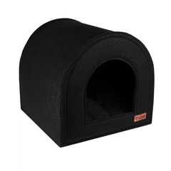 Hi Dog Будиночок ХАТКА HiDOG для собаки або кота 45х45х45см М чорний (2523)