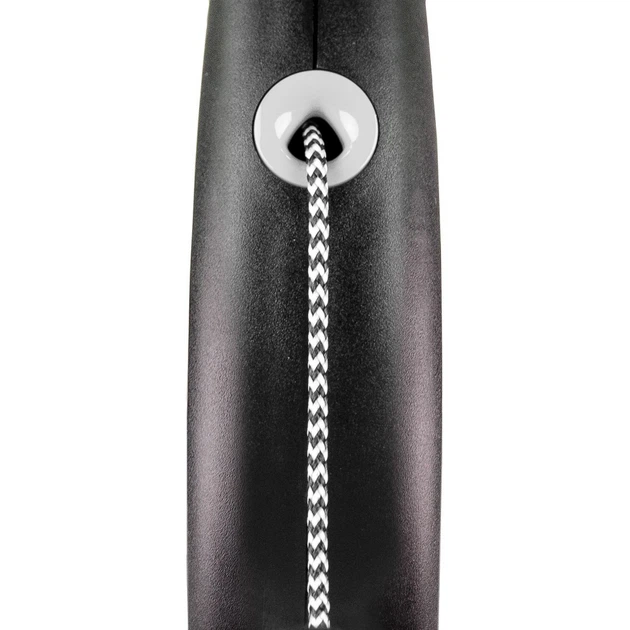 Повідець-рулетка Flexi для собак Black Design трос чорна розмір S 5 м/12 кг
