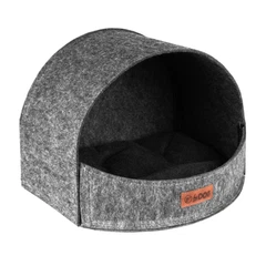 Hi Dog Будиночок ЛЮЛЬКА HiDOG для собаки або кота 45х40х36см М сірий (2662)
