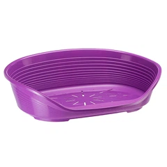 Пластиковий лежак для котів та собак Ferplast SIESTA DELUXE 10 (фіолетовий), 93.5 x 68 x 28.5 см
