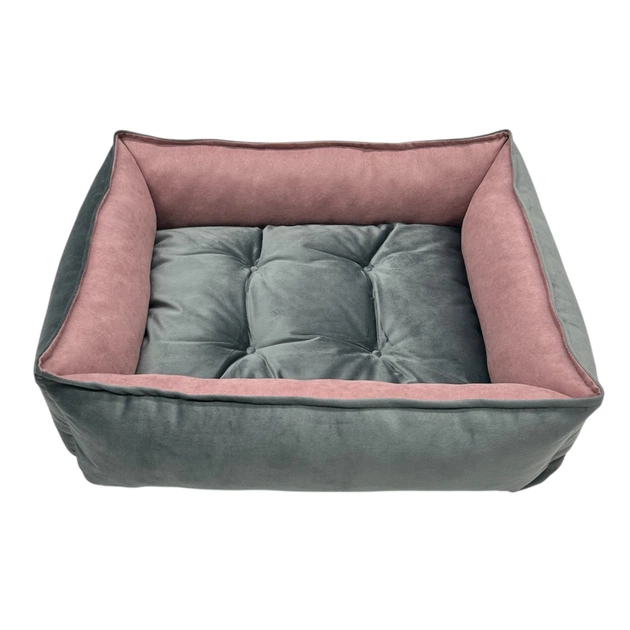 PetFun Лежак для собак Pet Fun Velour 60x50x18 см - рожевий