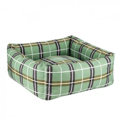 Лежанка для Собак та Котів BronzeDog Comfort Квадратна Зелена 40 х 40 см (1412105)
