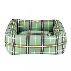Лежанка для Собак та Котів BronzeDog Comfort Квадратна Зелена 40 х 40 см (1412105)