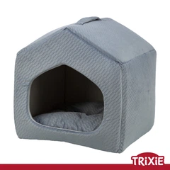 Лежак-печера для собак Trixie "Alena", 40х45х40см, синьо-сірий (TX-37798) 4057589377982