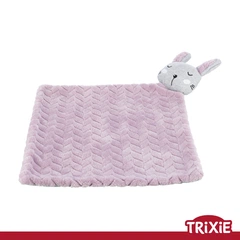 Junior Trixie 38242 ковдра з іграшкою-кролик, 55х40см, світло-бузковий/світло-сірий (TX-38242) 4057589382429
