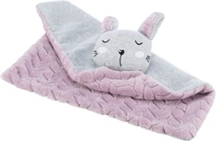 Junior Trixie 38242 ковдра з іграшкою-кролик, 55х40см, світло-бузковий/світло-сірий (TX-38242) 4057589382429