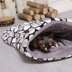 Будинок - нора мішок для кішок і собак Style Pets КАМІНЦІ (MPMM/90872) розмір L 50 см на 75 см