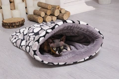 Будинок - нора мішок для кішок і собак Style Pets КАМІНЦІ (MPMM/90872) розмір L 50 см на 75 см