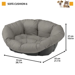 Подушка для собак та котів Ferplast Sоfа' Cushion 6 Cities для лежака 73х55х27 см (82032999)