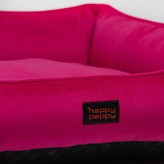 Лежак для собак та котів Happy Peppy Dolce Vita 110х70 см Малиновий
