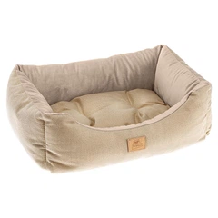 Лежак для котів та собак Ferplast Chester 80 78х56х22 см Бежевий (83770813)