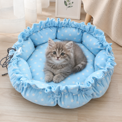 Solve Килимок-будиночок трансформер 2-в-1 для котів і собак до 2 кг, 45 см KT8004641 — м’який, теплий, регульований