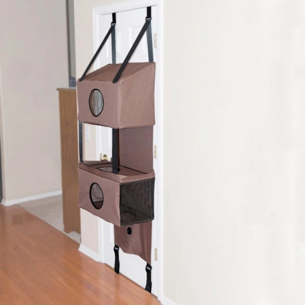 K&H Pet Products Будиночок на двері для котів K&H Hangin' Feline Funhouse 178 х 56 х 30.5 см, коричневий