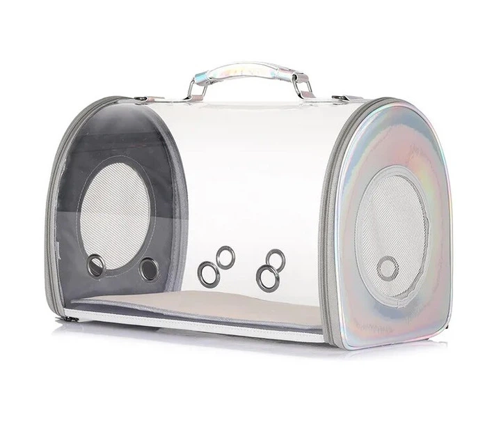 Сумка - переноска для котів та собак CosmoPet CP-26 33 х 24 х 26 см Сірий