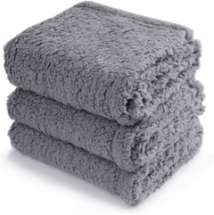 Ковдра для тварин Derby Calming Blankets Fluffy Premium Fleece, сірий 105х165 см