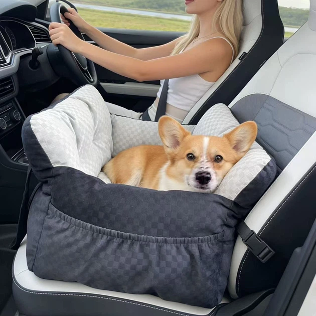 NewPet Сумка-переноска для Собак 3в1 MellowMutt Автокрісло в Машину 45х40х32 см для Мілких Порід до 10 кг з Ременем Безпеки та Кріпленням за Карабін в Авто