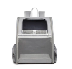Рюкзак-переноска для котів та собак 41х28х35 CosmoPet CP-42 Gray