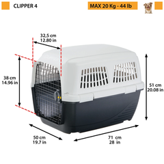 Переноска для собак Ferplast Clipper Plus IATA 4 71x50x51 см (73124021)