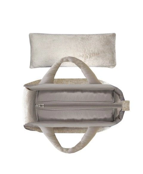 Milk&Pepper Сумка переноска для собак Milk & Pepper Capsule Bag срібна Розмір M (40х20х27см)