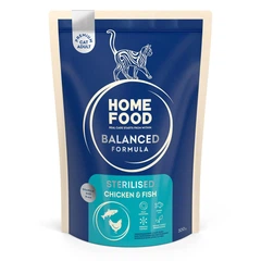 Корм для стерилізованих кішок Home Food з куркою та рибою 0,3кг (4820290090811)