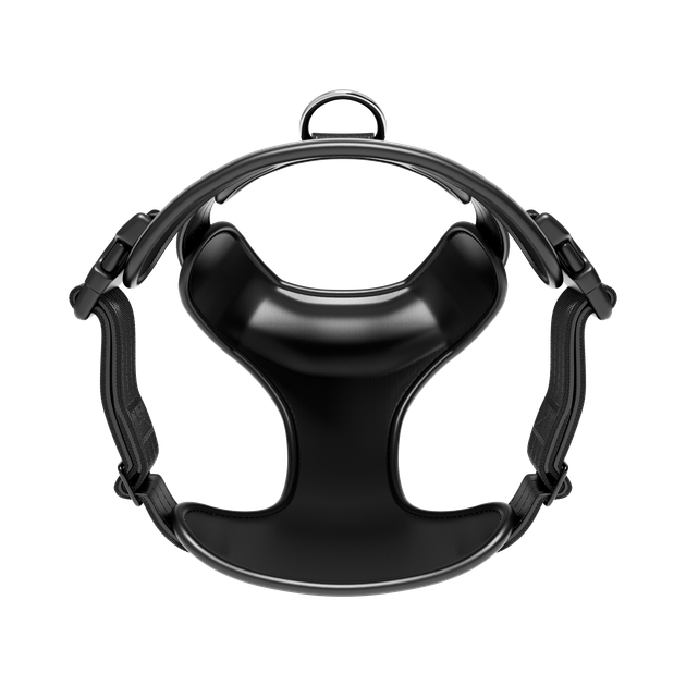 Анатомічна шлея для собак BullyBillows Premium Comfort Harness M: ОШ 35-53 см, ОГ 64-78 см Чорний