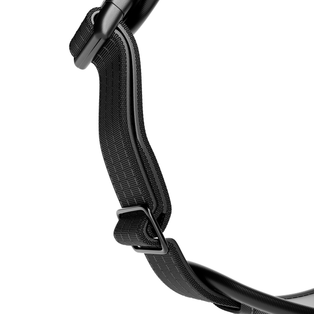 Анатомічна шлея для собак BullyBillows Premium Comfort Harness M: ОШ 35-53 см, ОГ 64-78 см Чорний