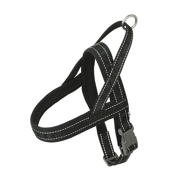 Пом'якшена шлея для собак Hurtta Casual harness ECO 35-45 Чорний