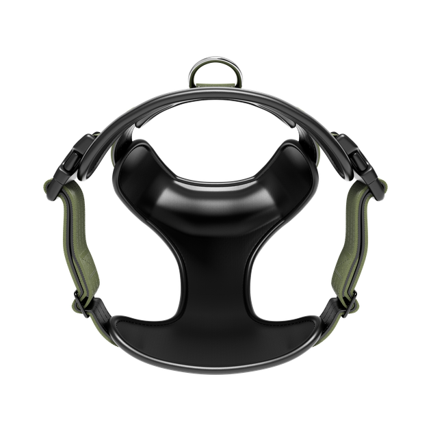 Анатомічна шлея для собак BullyBillows Premium Comfort Harness M: ОШ 35-53 см, ОГ 64-78 см Зелений