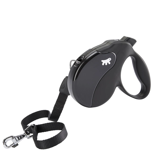 Повідець-рулетка Ferplast Amigo Cord Long Black для собак із шнуром