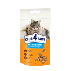 Преміум подушечки для дорослих котів CLUB 4 PAWS з лососем, 60 г