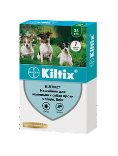 Нашийник Elanco (Bayer) Kiltix (Кілтікс) від бліх та кліщів для маленьких собак 35 см (4007221035114)