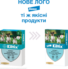 Нашийник Elanco (Bayer) Kiltix (Кілтікс) від бліх та кліщів для маленьких собак 35 см (4007221035114)